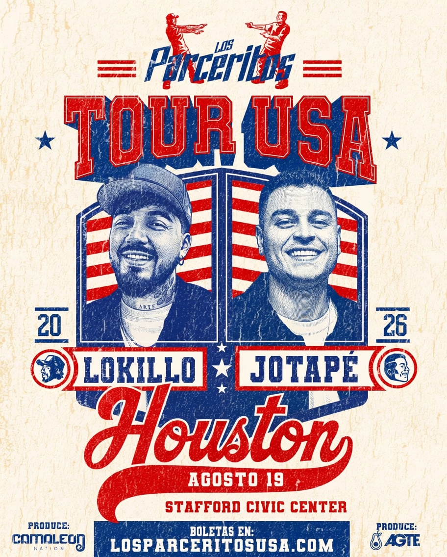 Afiche del show en Houston — Stafford Civic Center, 19 AGO 2026