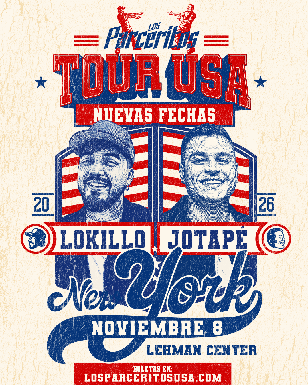 Afiche del show en New York — Lehman Center for the Performing Arts, 8 NOV 2026