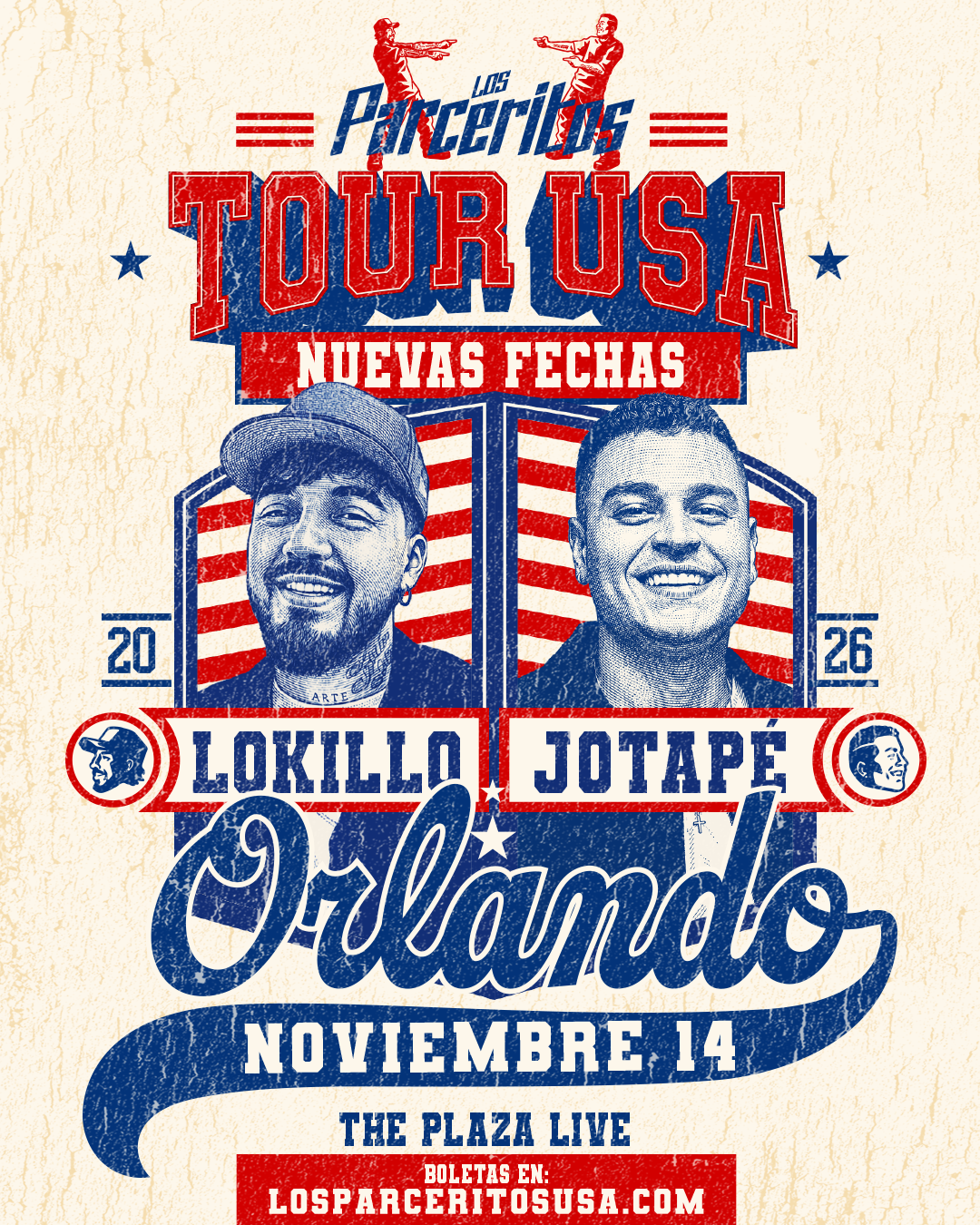 Afiche del show en Orlando — The Plaza Live, 14 NOV 2026